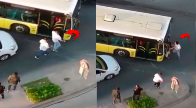 Esenyurt’ta ters yönde giden maganda İETT şoförünü darp etti