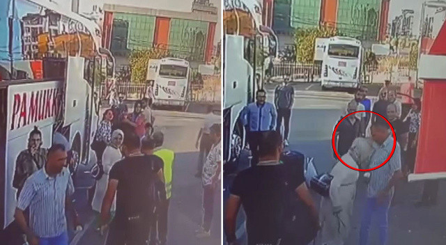 Öfkeden çılgına dönen kadın taksi durağını birbirine kattı: Çay döktü, kafa attı
