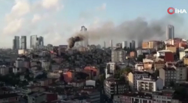 Şişli'de sabah saatlerinde korkutan yangın