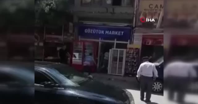 Ankara’da dehşet! Magandalar ellerinde satır ve sopalarla market bastı
