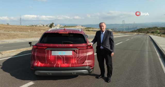 Cumhurbaşkanı TOGG'un direksiyonuna geçti