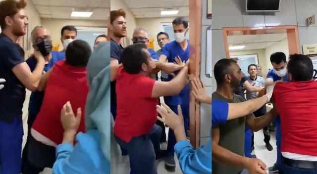 Hastane savaş alanına döndü! Maske takmasını isteyen doktora tehditler yağdırdı