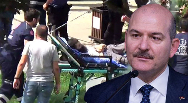 Kaymakamlıkta polislere satırlı, bıçaklı saldırı! 1 polis yaralı