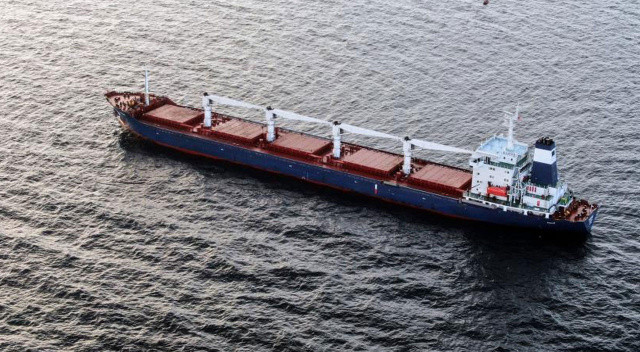 Ukrayna'dan çıkan ilk tahıl yüklü gemi İstanbul Boğazı'nda: Denetim için bekliyor