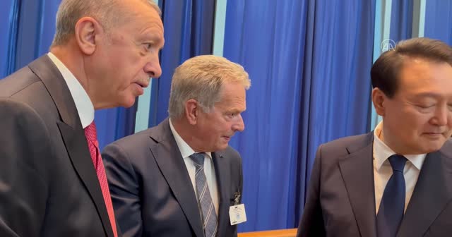 BM koridorlarında dikkat çeken diyalog: Erdoğan iki lideri tanıştırdı
