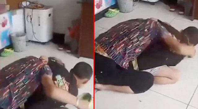 Çin'de dehşet verici görüntüler...10 yaşındaki çocuk büyükannesini boğarak öldürdü!