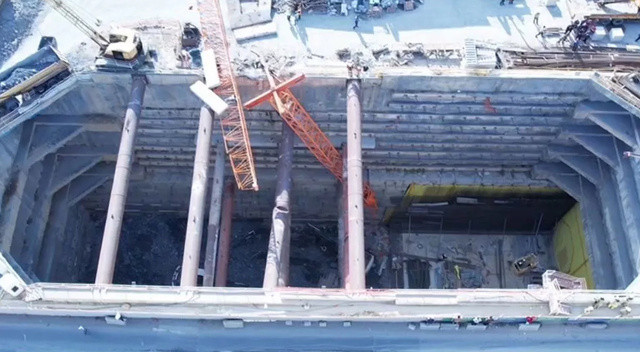 Sancaktepe’de metro çalışmasında vinç devrildi: 2 ölü, 1 yaralı