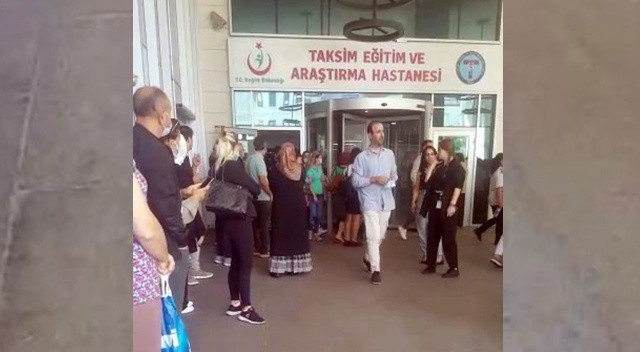 Taksim Eğitim ve Araştırma Hastanesi'nde yangın