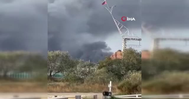 İçi mühimmat doluydu: Sivastopol’de inişe geçen uçak alev aldı
