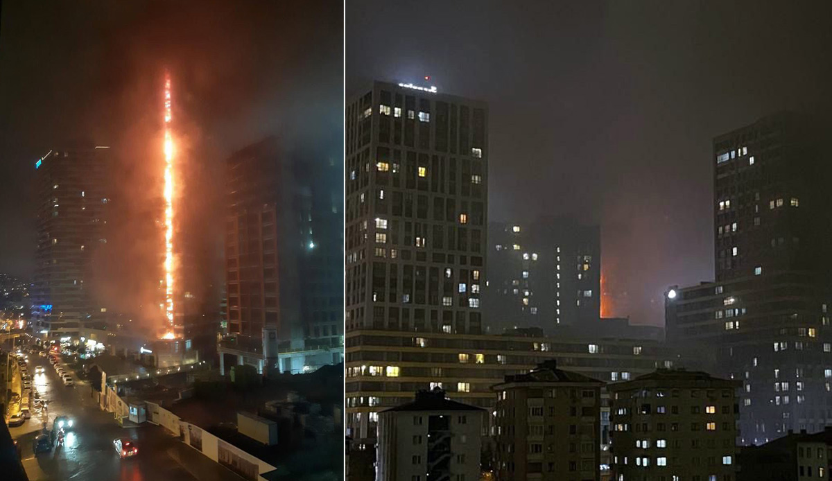 Son dakika! Kadıköy'ün Fikirtepe semtinde 24 katlı rezidansta yangın