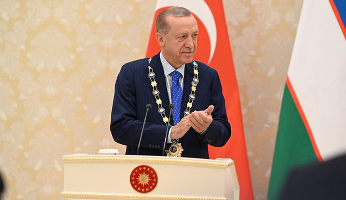 Özbekistan'dan Cumhurbaşkanı Erdoğan’a devlet nişanı!