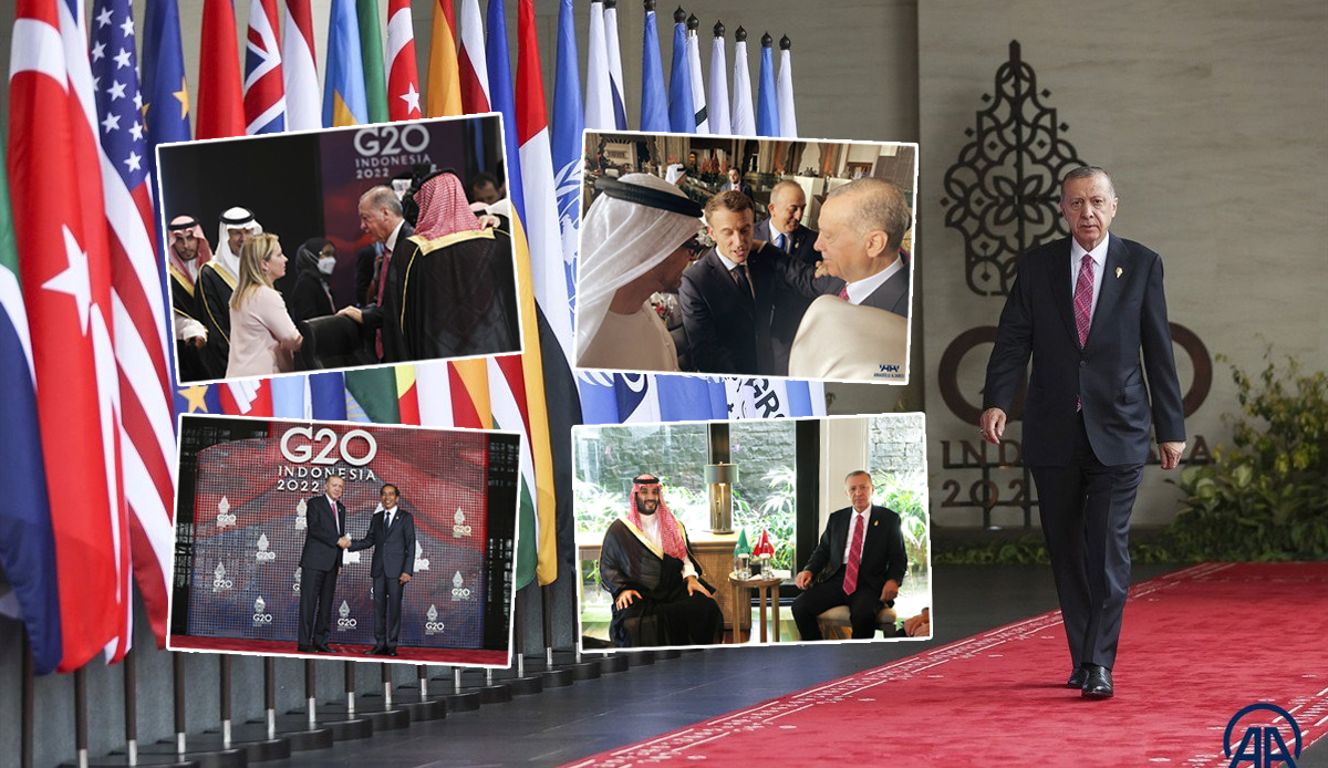 Cumhurbaşkanı Erdoğan G20 Liderler Zirvesi'ndeki temaslarına başladı