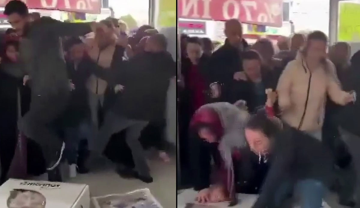 Yüzde 70 indirimi duyan koştu, izdihamda kadınlar fenalık geçirdi: Ortaya çıkan görüntüler pes dedirtti