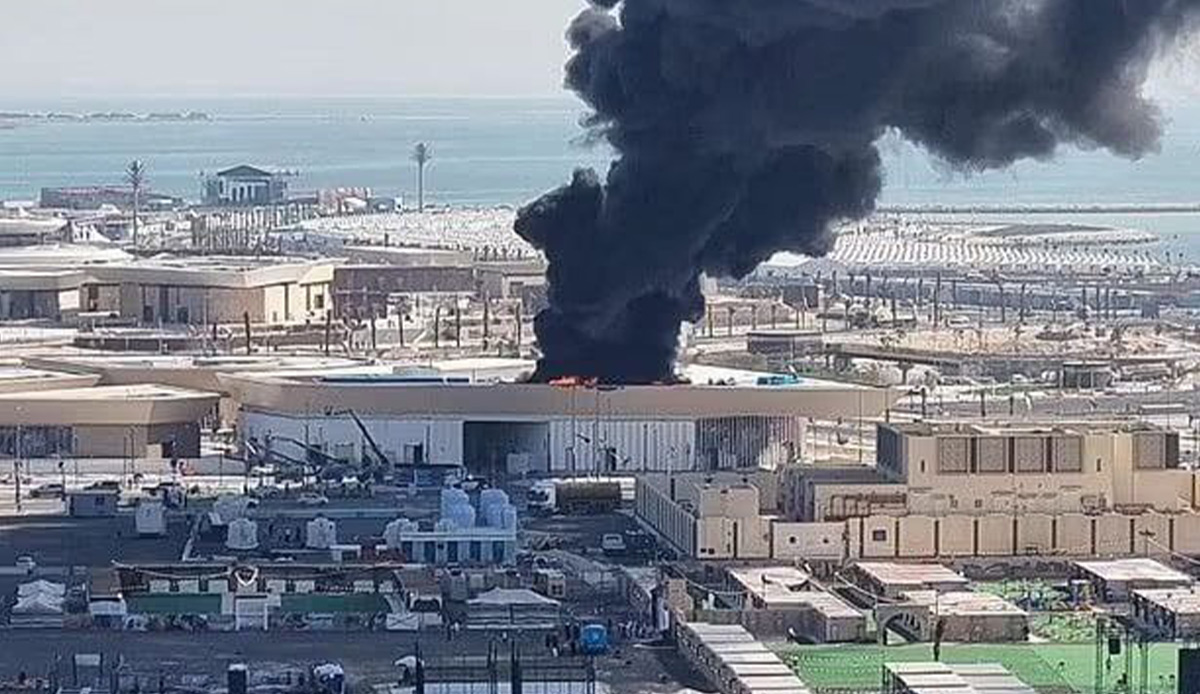 Katar’da Dünya Kupası’nı izlemeye gelen taraftarların kaldığı bölgede yangın