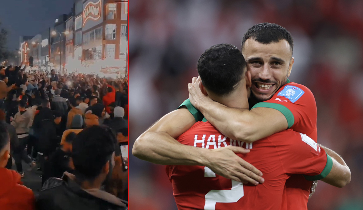 Esenyurt Fas Milli Takımı'nı çok sevdi! Portekiz zaferinden sonra coşku dolu anlar