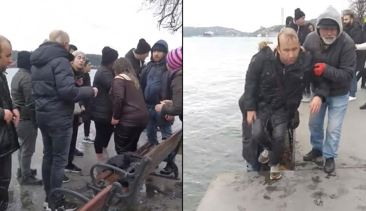 İstanbul Boğazı’nda panik anlar! Görme engelli çift denize düştü: Çığlıklarını duyanlar yardımına koştu