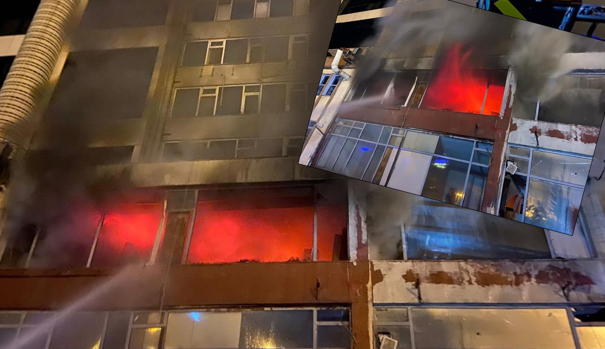 Şişli’de yangın paniği! 8 katlı binada yükselen alevler yürekleri ağza getirdi