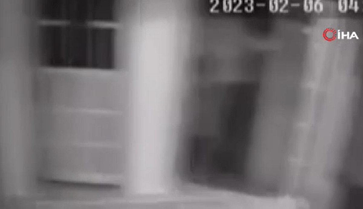 Kahramanmaraş'ta deprem anı kameralara böyle yansıdı