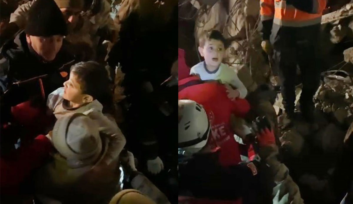 4 çocuk 64 saat sonra sağ çıkartıldı: İlk sözü 'annem nerede' oldu