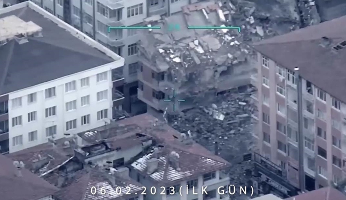 SSB Başkanı Demir yayınladı: Bayraktar İHA'lar depremin yıkımını havadan görüntüledi