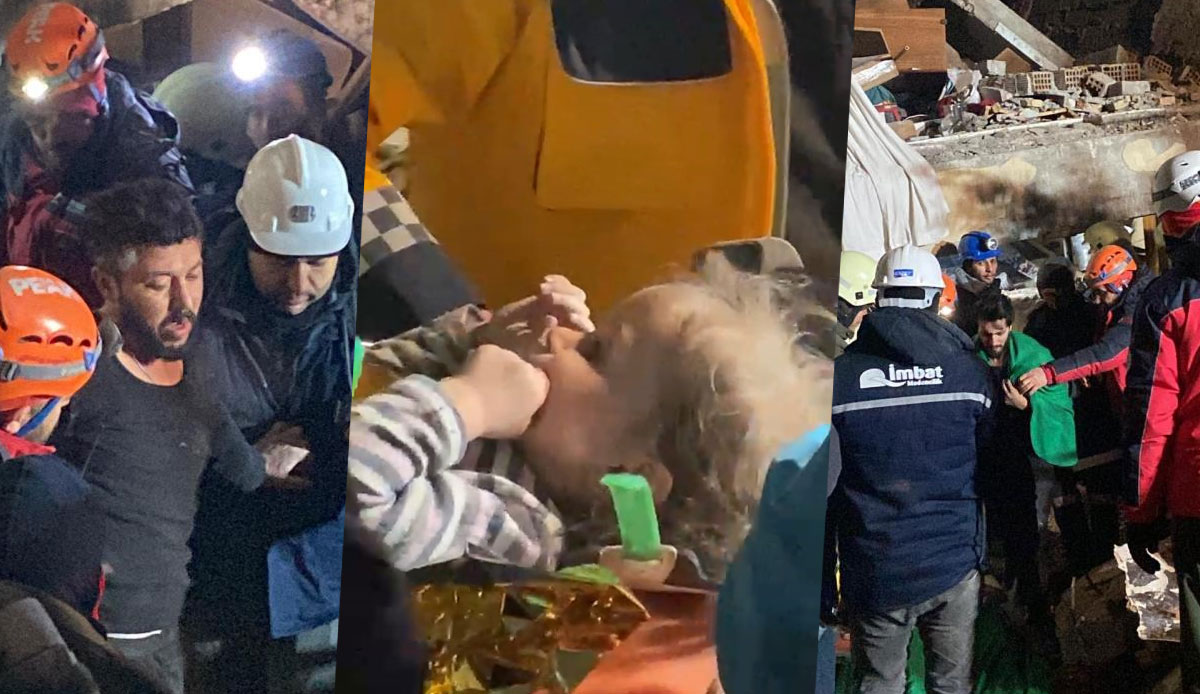 İnanılmaz kurtuluşun adresi Hatay: 96 saat sonra 5 kişi kurtarıldı!