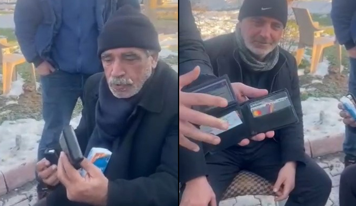 Depremzededen örnek davranış! Afet bölgesine gönderilen monttan cüzdan çıktı: Sahibini bulup teslim etti