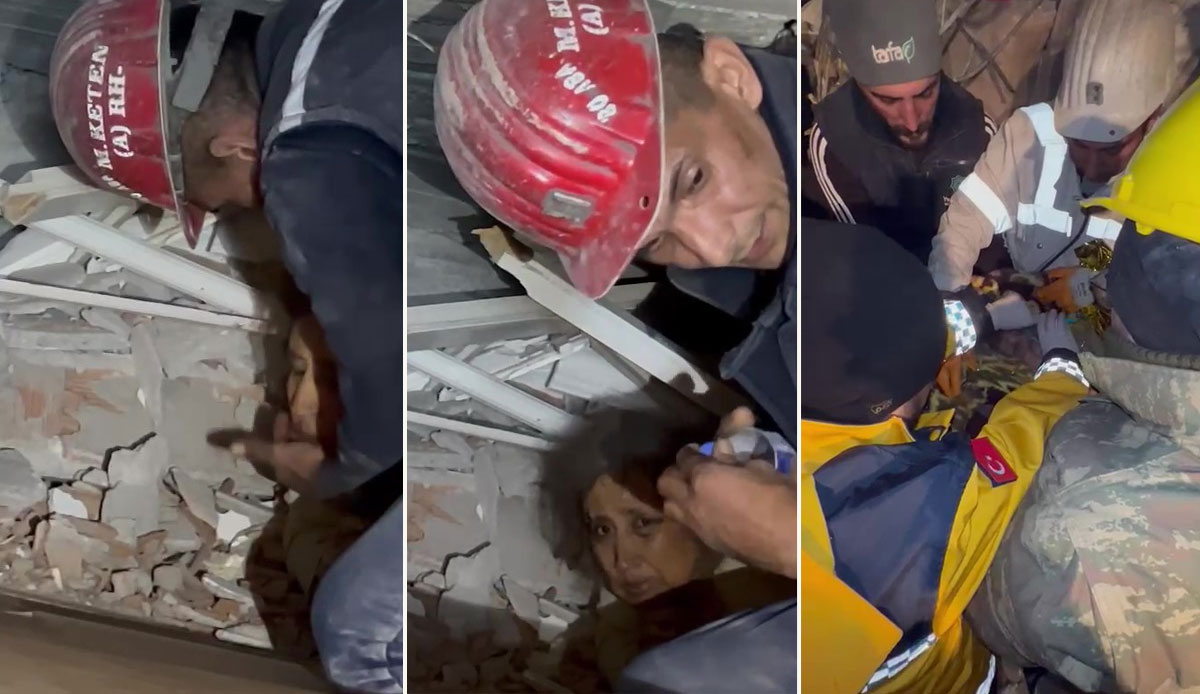 Kahraman madenciden duygulandıran hareket: Elleriyle kazıp çıkardı, sonra yüzünü yıkadı