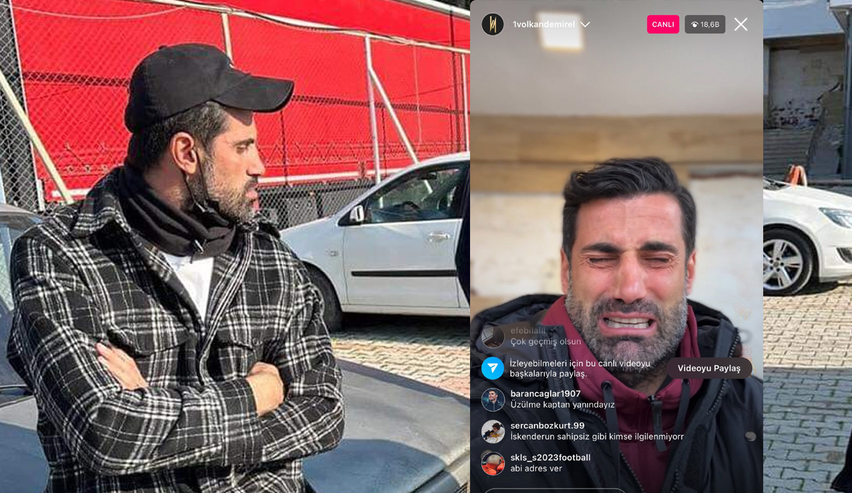 Volkan Demirel Hatay'da depremzede çocuklarla konuşurken göz yaşlarına hakim olamadı
