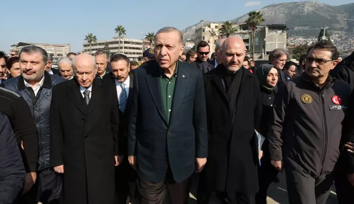 Cumhurbaşkanı Erdoğan ve MHP Lideri Bahçeli Hatay'da