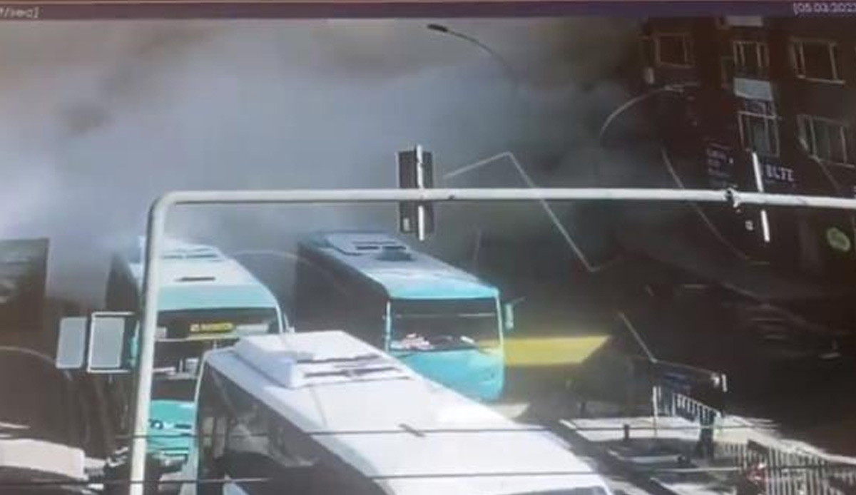 Şanlıurfa'da 6 katlı binanın çökme anı kamerada