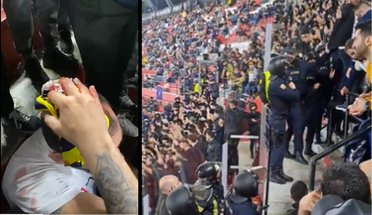 İspanyol polisi Fenerbahçe taraftarlarına saldırdı, Sevilla'da yaralılar var!