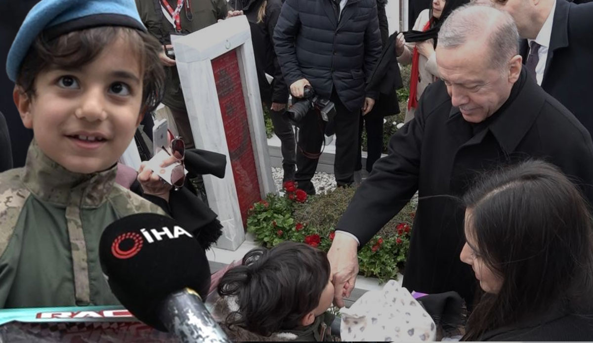 Minik Poyraz Cumhurbaşkanı Erdoğan’dan harçlığı kaptı