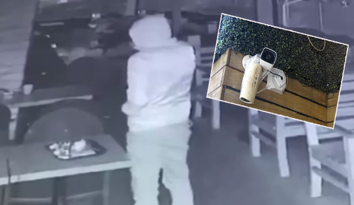 İstanbul'da bir garip olay: Önce masadaki yemeği yedi ardından kamerayı kırdı