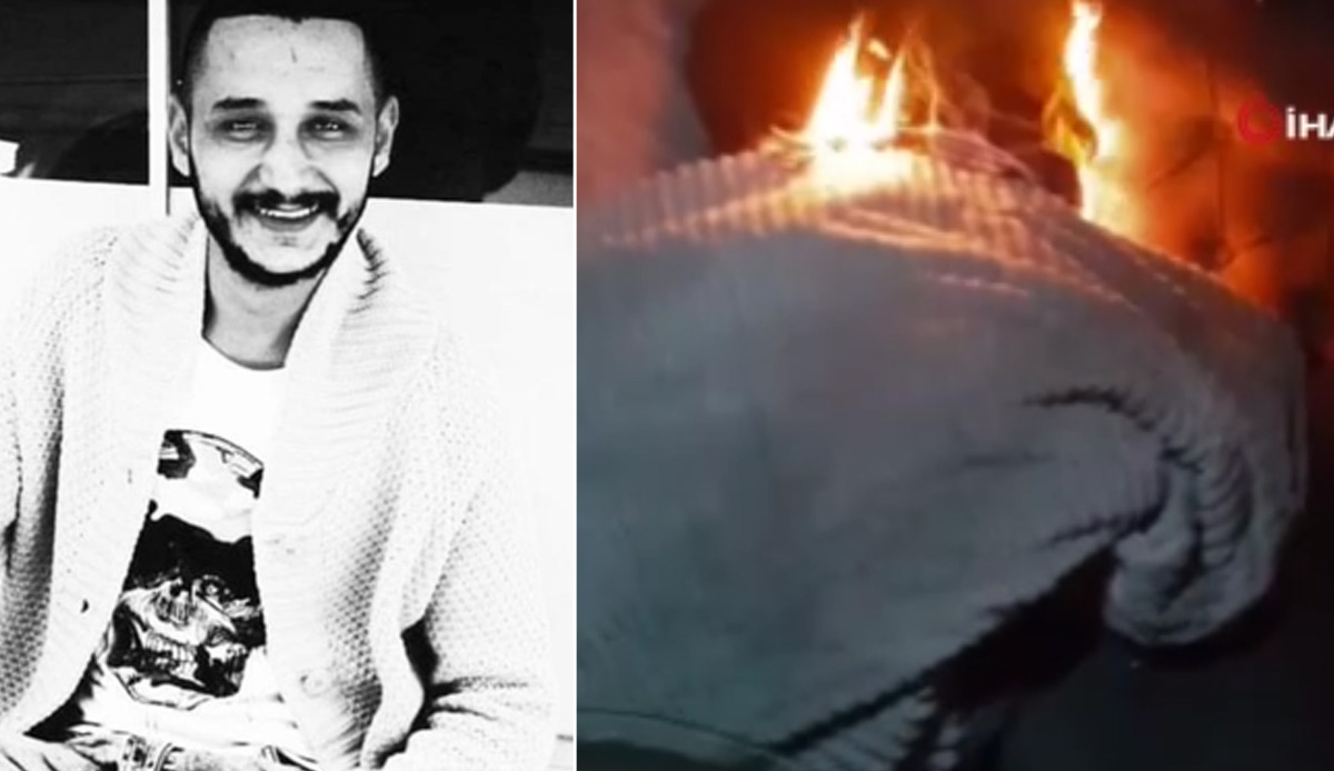 Bağcılar'da ilginç olay! Kaldığı daireyi yaktı, o anları ise çekip sosyal medyada paylaştı
