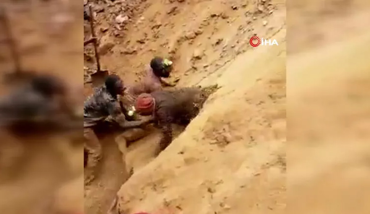 Arakadaşlarını elleriyle kazıya kazıya göçük altından kurtardı
