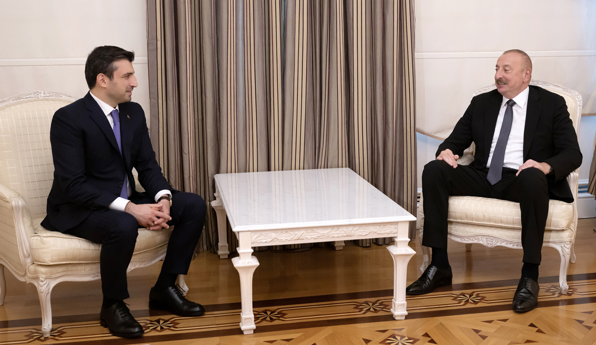 Selçuk Bayraktar, Azerbaycan Devlet Başkanı Aliyev ile görüştü