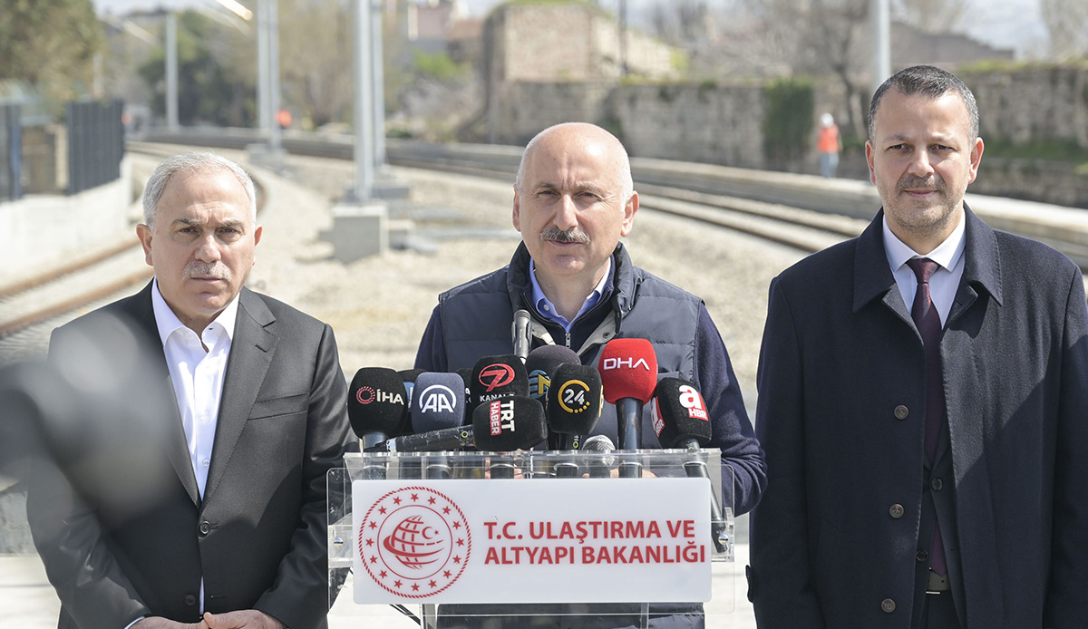 Sirkeci-Kazlıçeşme Raylı Sistem Hattı'nda ışık göründü