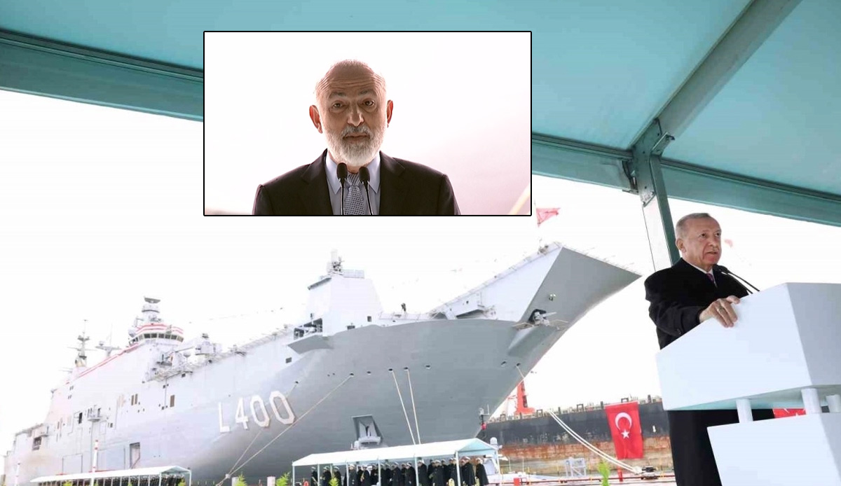 TCG Anadolu Gemisi teslim törenine damga vuran anlar: Sayenizde tarih yazıyoruz