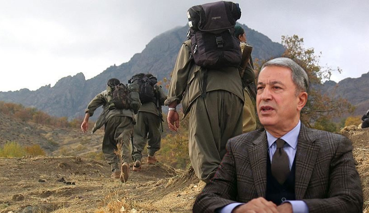 Bakan Akar:  Terör örgütü PKK çöküş yaşıyor