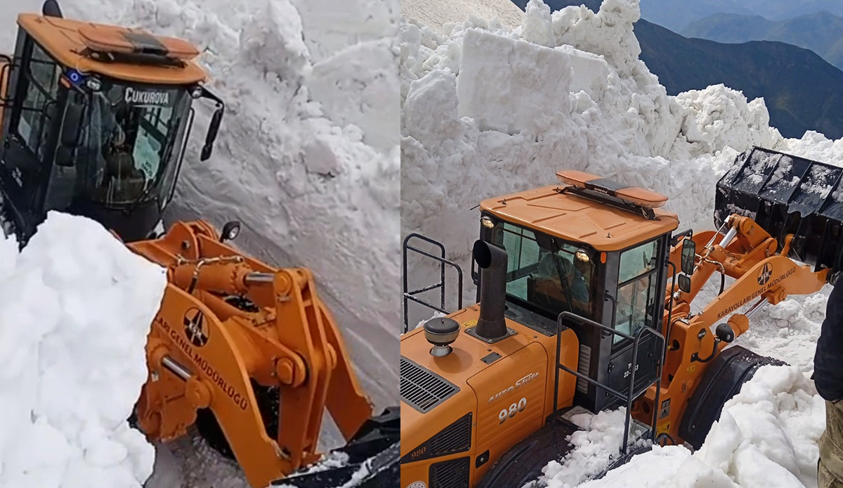 Mayıs ayında kar 5 metreyi aştı