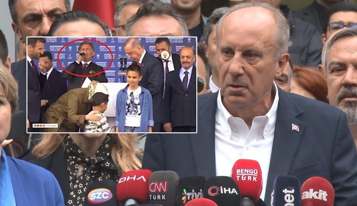 Cumhurbaşkanı Erdoğan’ın anonsçusundan dikkat çeken Muharrem İnce sözleri! O anlar kamerada