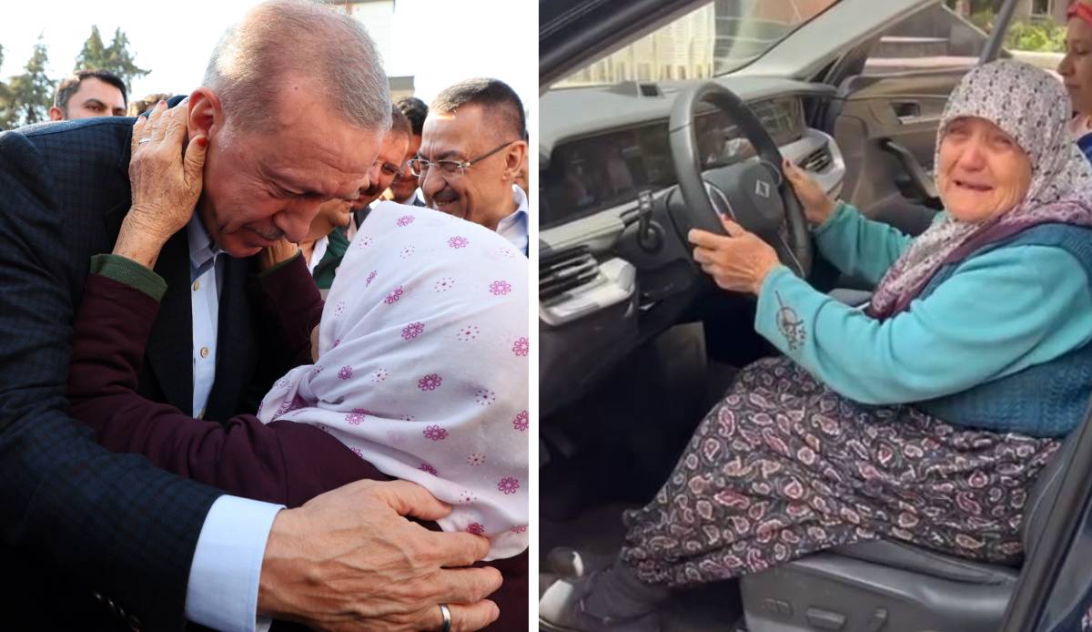 Zülfiye nine Togg’a binince gözyaşlarına engel olamadı