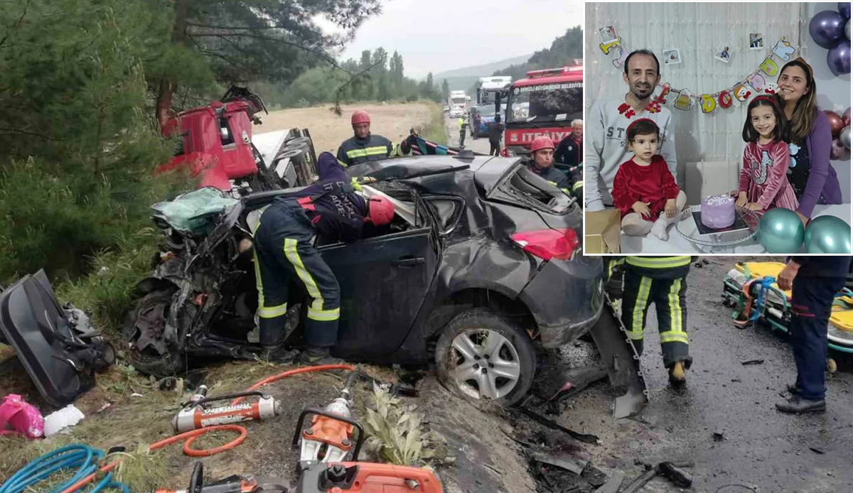 Denizli'de feci kaza: 2'si çocuk 4 kişi öldü