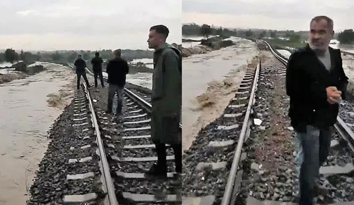 Faciadan dönüldü: Selin çökerttiği bölüme yaklaşan tren son anda durduruldu