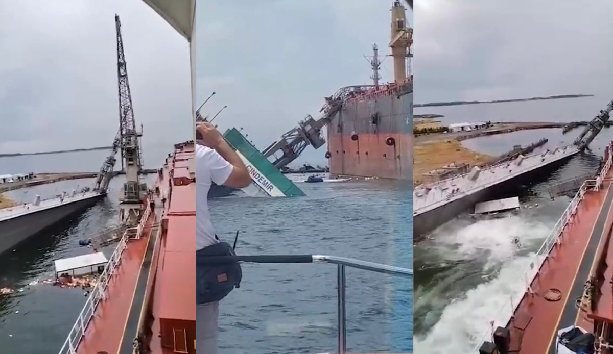 Tuzla tersanesinde korkutan anlar: Gemi havuzu battı