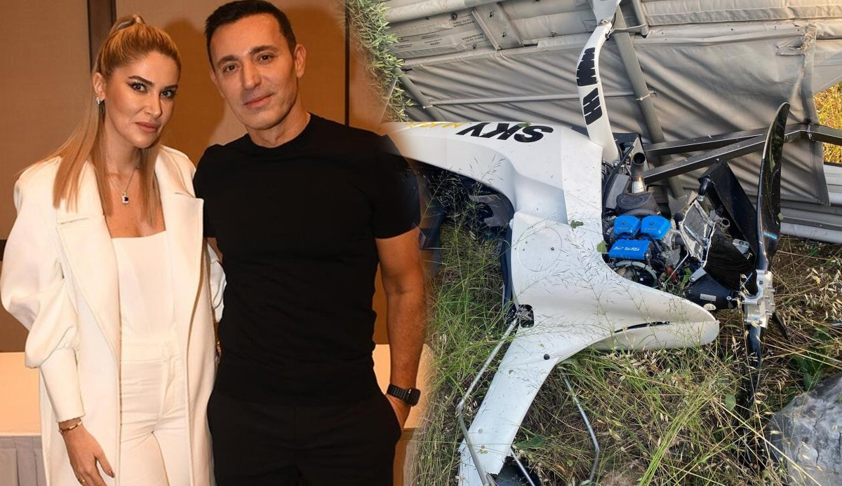 Muğla'da cayrokopter düştü! Mustafa Sandal'ın eşi yaralandı