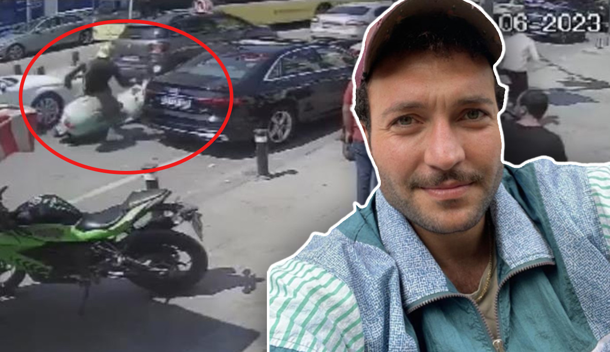 Ünlü oyuncu Bebek'te kaza yaptı, hastanelik oldu: O anlar anbean kamerada