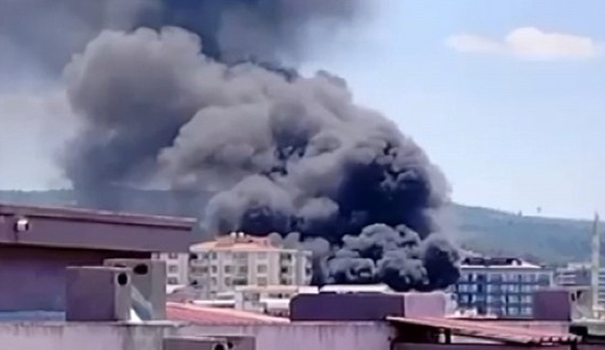 İzmir'de çocuk parkında panik dolu anlar! Çocuklar yangın çıkardı