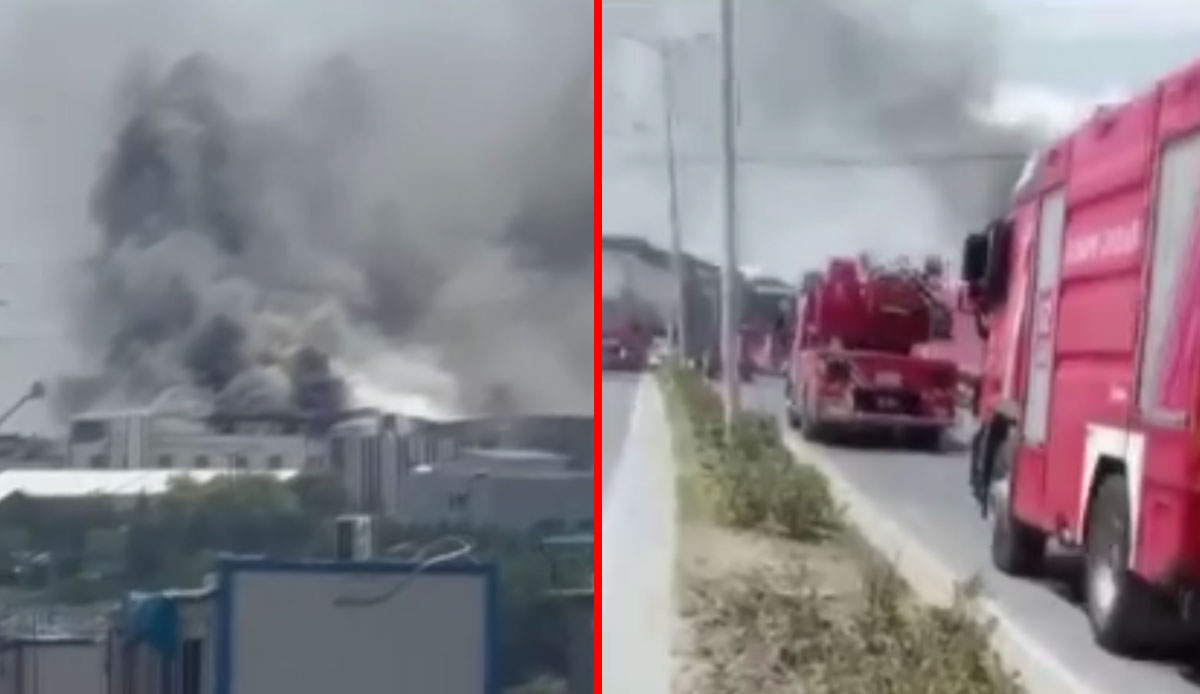Esenyurt'ta korkutan fabrika yangını