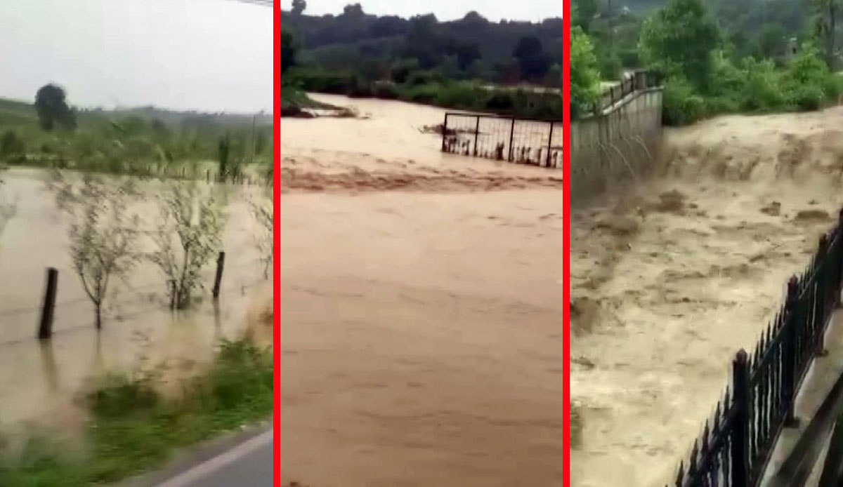 Sakarya sağanağa teslim: Yollar göle döndü